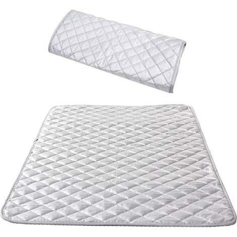 Insulated Ironing Board Cover, Steam Ironing Board Cover, Portable Cotton Ironing Mat for Washing Machine, Dryer, Travel, Home, 48 x 85 cm (1 Piece) (1/5)