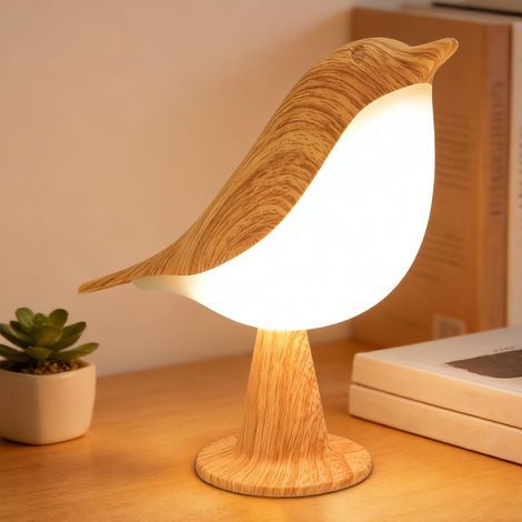 Lampada da comodino touch, lampada da tavolo ricaricabile con 3 modalità di luminosità regolabili, 3000K-6000K, 1800mAh, senza fili, decorazione per la casa. (1/5)