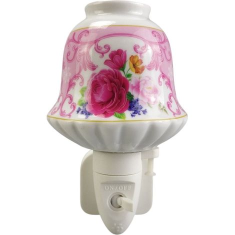 Decorative LED Floral Nightlight - L8 x W8 x H13 cm