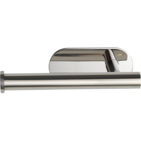 WENKO Turbo-Loc® Edelstahl Toilettenpapierhalter Orea Shine, WC-Rollenhalter, rostfrei, Silber glänzend, Edelstahl rostfrei glänzend (1/5)