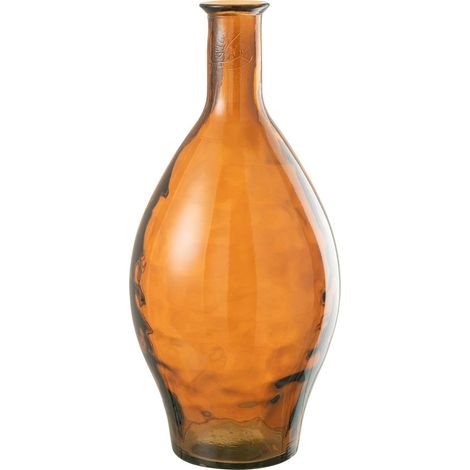 Vase haut en verre marron élégant pour décoration intérieure - Verre marron ambré élégant (1/4)