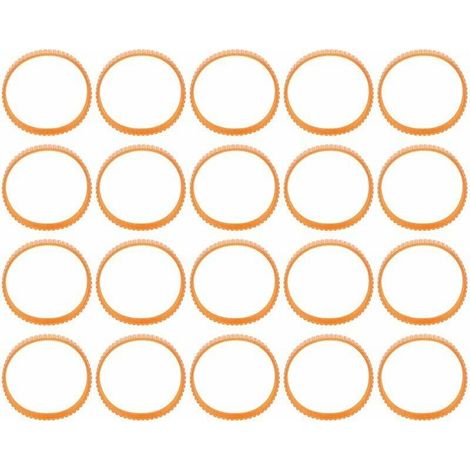 20 pièces Courroie de rabotage électrique Courroies d'entraînement de transmission en néoprène pour rabot électrique 9.4in dcirconférence - (1/5)