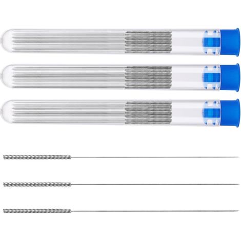 Kit Nettoyage Buse Imprimante 3D,30 PCS Aiguilles 0,3/0,35/0,4 mm,Aiguilles de Nettoyage,Accessoire Imprimante 3D en Acier Inoxydable pour Extrudeuse (1/5)