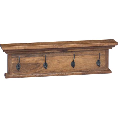Perchero montado en pared Natural 70 x 10 x 20 cm vidaXL (1/5)