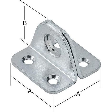 Placa perforada galvanizada 35x35x25 mm