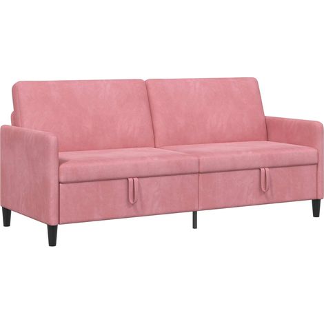 Canape Contemporain avec rangement Rose 192x78x87 cm Polyester SHL2085 (1/5)