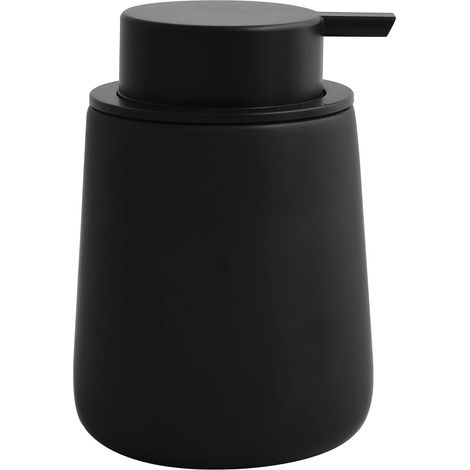 Dispensador de jabón de cerámica negro mate