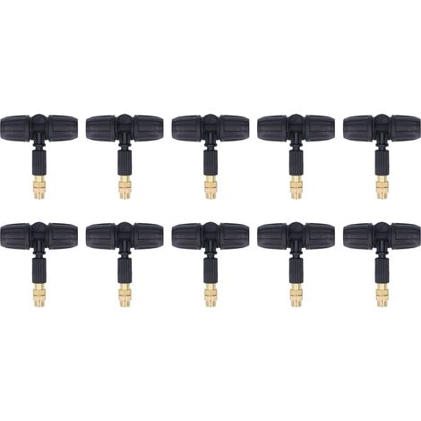 10 buses de pulvérisation en cuivre 8/11 mm, buse de pulvérisation de jardin réglable avec raccords en T pour tubes capillaires 8/11 mm (1/5)