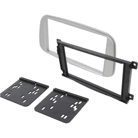 Facade Autoradio FA213G compatible avec Ford C-Max Focus Galaxy Mondeo S-Max 07-12 argent