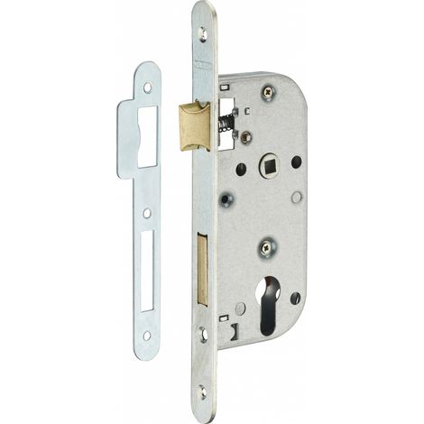 THIRARD - Boitier de serrure encastrable à cylindre pour porte d'entrée, axe 40mm, bouts carrés, zingué - THIRARD (1/3)