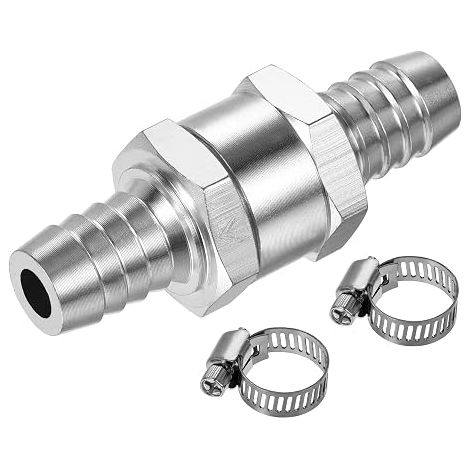 One-Way Check Valve Aluminium 13 mm Barbed Wire OD (1/4)