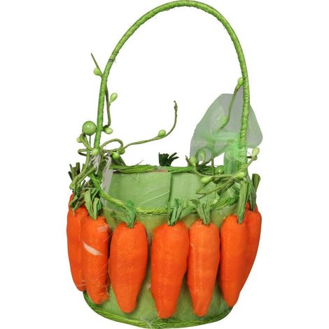 Cestino decorativo pasquale a forma di carota (1/3)