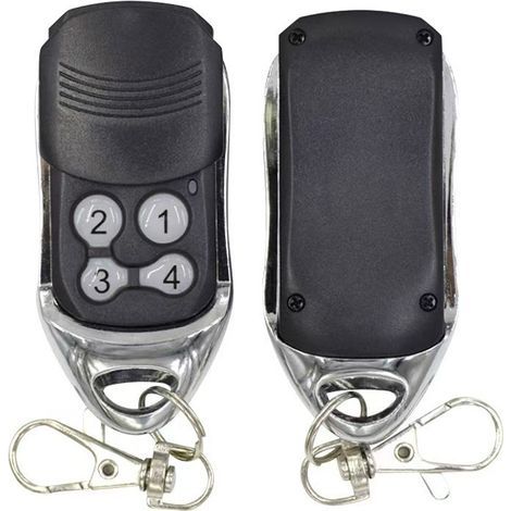 Télécommande universelle pour portail et porte de garage – Copie à 4 boutons en métal, fréquence 433,92 MHz, compatible avec systèmes Lifmast et autres marques, 2 pièces yun