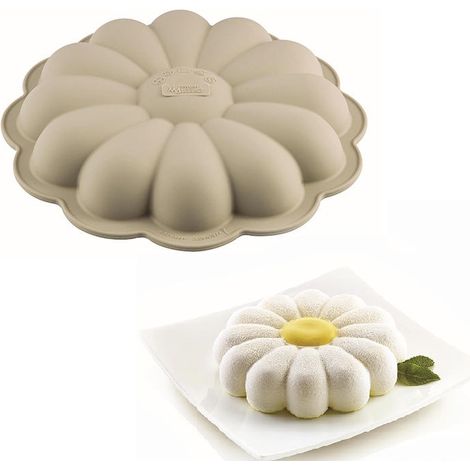 Silikomart 195823 3D primavera stampo per dolci, Silicone, Grigio, 22 x 22 x 5 cm (1/4)