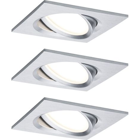 Paulmann 93680 LED-Einbauleuchte 3er Set 18 W Aluminium (gedreht) (1/4)