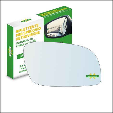 Vetro specchio nudo adesivo lato passeggero per vw touran i (1t1,1t2) dal 03-10