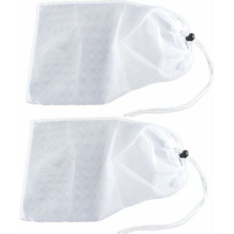 Lot de 2 sacs de rechange pour aspirateur de feuilles de piscine/collecteur de feuilles/broyeur de feuilles/embouchoir de feuilles/maître de feuilles avec cordon de verrouillage (1/5)