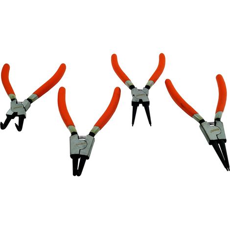 SET PINZE ANELLI ELASTICI SEEGER 4pz D.19-60mm FERMI INTERNI ESTERNI