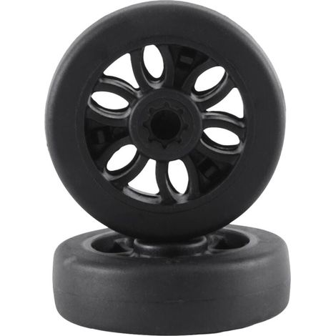 Roues Universelles Pour Valises 50X15mm Roulettes De Rechange PU Résistantes À L'Usure 6mm 8mm (1/4)