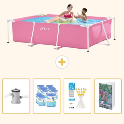 Intex Piscine Tubulaire Rectangulaire - 220x150x60 cm - 5-pièces  SCB123 (1/5)