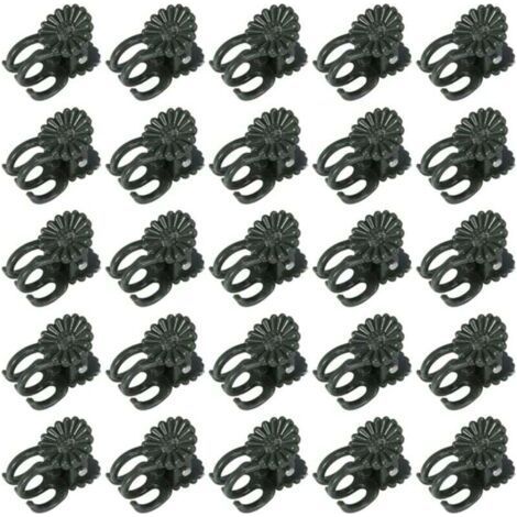 60 Pcs Orchid Clips, Plant Clips, Vine Clips, Orchid Clips for Plants Plastic Garden Plant Support Clips Small Green Vines Clips for Supporting Plants (1/4)