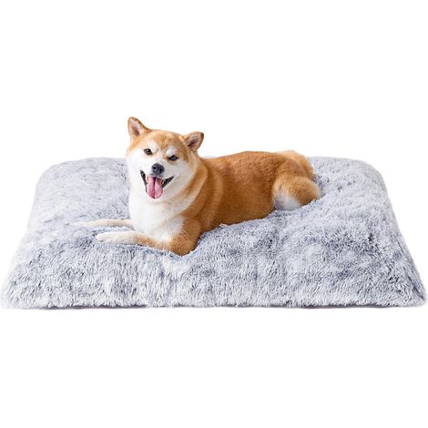 Lit apaisant et moelleux pour cage de grand chien (90 x 60 x 9 cm), gris
Tapis doux anti-stress avec base antidérapante, tapis lavable, surface douillette pour grand chien (1/5)