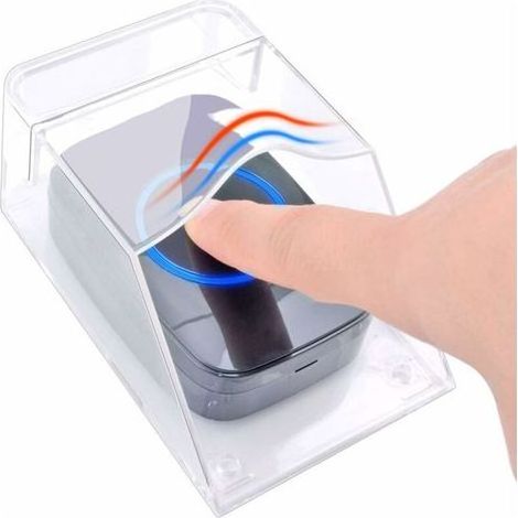 Couvercle étanche pour sonnette 11 x 6 x 5 cm Couvercle de sonnette de porte étanche et transparent - Pour sonnette de porte sans fil (1/5)