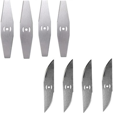 Coupe Bordure Lame De Rechange, 24V Coupe Bordure sans Fil avec Batterie Lame en Métal, Debroussailleuse Electrique Accessoires, pour Coupe Bordure sans Fil Garniture De Jardin,Metal Blade (1/4)