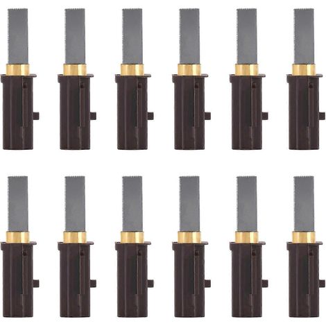 Balais de charbon pour moteur d'aspirateur électrique Ametek Lamb, références 2311480, 333261 et 33326-1 (lot de 12). (1/3)