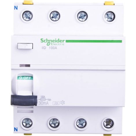 Disyuntor diferencial 4P 100A 003A tipo A iID A9Z21491