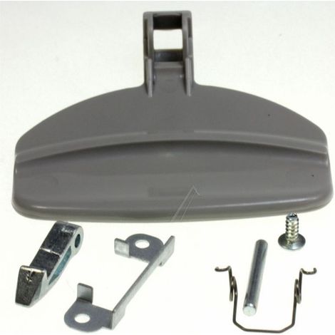 KIT MANIGLIA LEVA PORTA OBLO LAVATRICE CANDY HOOVER ZEROWATT 95X79mm ORIGINALE
