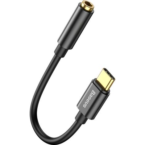 Adaptador de auriculares L54 con USB-C a conector de audio de 3,5 mm y DAC (negro) (1/5)