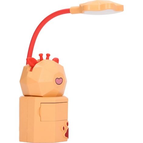 Lampe de chevet LED 5V 3W, col de cygne, chargement USB, figurine de cerf, pour table YC-5802, orange (1/5)