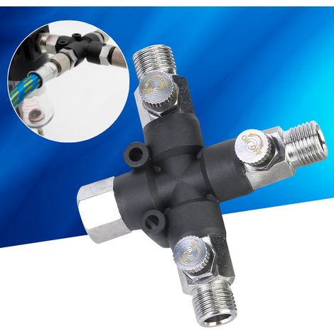 Accessoires pour aérographe : raccord en T de régulation d’air spécifique à l’aérographe (1/2)