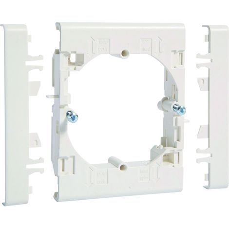 Support appareillage lifea entraxe 60mm pour LFF40/60090 RAL 9016 Pure - HAGER LFF71U0909016