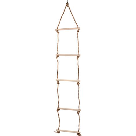 Échelle de corde en bois pour enfants, jouet de fitness et de loisirs en plein air