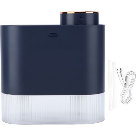 Mini Humidificateur USB 450ml, Double Brumisateur Grande Capacité avec LED pour Bureau et Chambre Bleu (1/5)