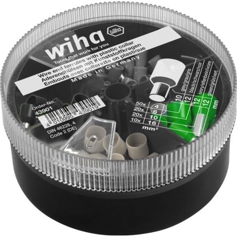 Jeu de bits Wiha W43901 4-16 mm 100 unités
