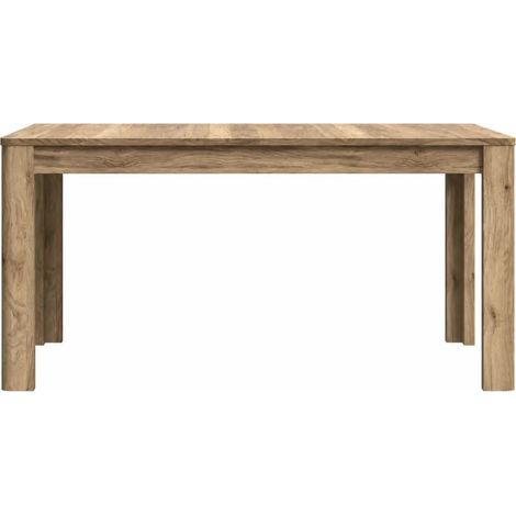 Tavolo rettangolare allungabile Mono Core 160/206 cm con allunga centrale colore rovere (1/5)