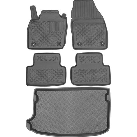 Volkswagen T-Cross Crossover de 2018 (JUEGO) - Alfombrillas para coche + alfombrilla para maletero