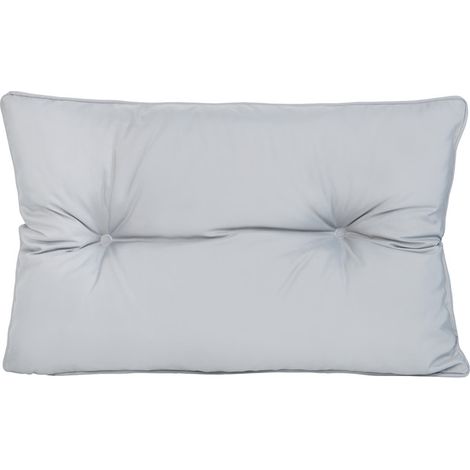 Gardenista - Coussins de dossier touffetés d'extérieur pour meubles en rotin, coussins touffetés résistants à l'eau pour terrasse de jardin, 60x40 cm coussins de dossier légers - Gris (1/5)