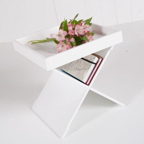 Newlyn Butler Tray Table in White (1/5)