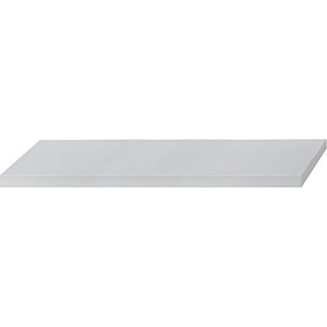 King Home Mensola Tamburata In Mdf Bianco 150X25X5H confezione da 4 pezzi (1/3)