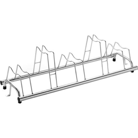 Porta biciclette a terra 5 posti,posteggio copertoni misti da 6 cm a 8 cm