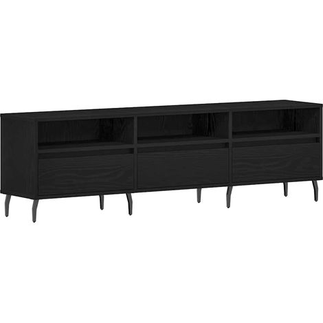 Maison Exclusive - Meuble TV Chêne noir 150 x 30 x 44,5 cm Bois d'ingénierie