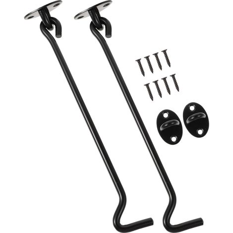 Crochets Loquet pour Fenêtre en inox Noir 2 (1/5)