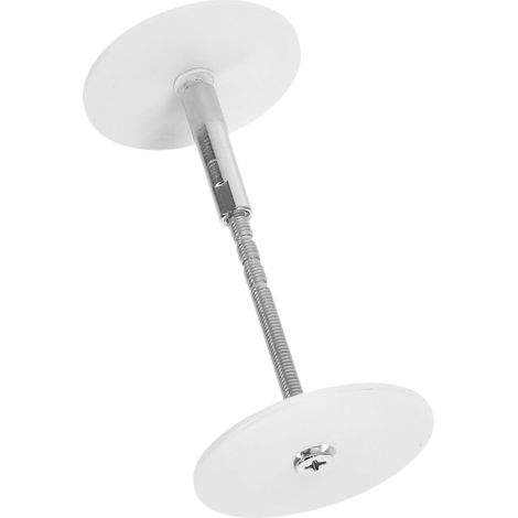 Plaque de sécurité en acier inoxydable blanc trous porte loquet bouton (1/5)