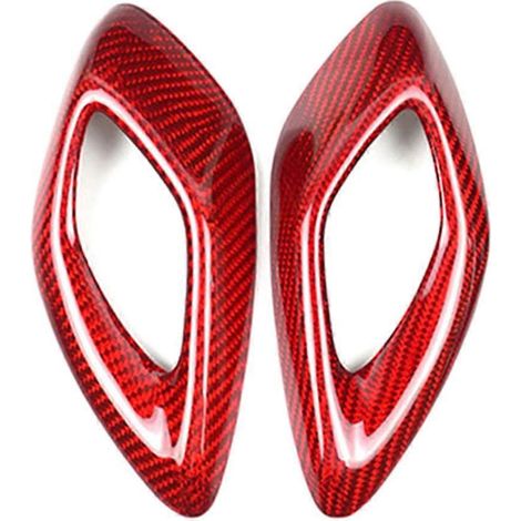 Türgriff-Innenverkleidungsaufkleber aus Kohlefaser, rot