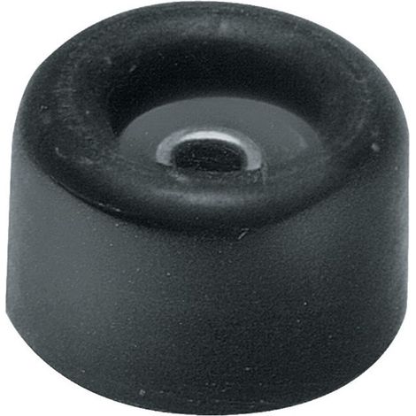 Butoir de porte caoutchouc rouge D.40mm H.35mm – À visser – Lot de 25 – Protection contre chocs et frottements