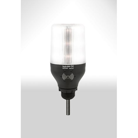 Balise fixe clignotante 5 couleurs 230v avec buzzer L813rgb230bz